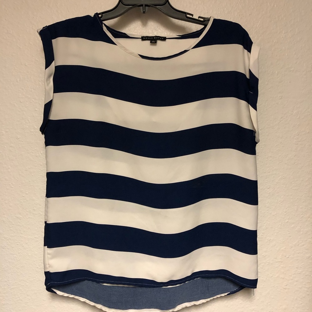 Haute Monde cap sleeve blouse